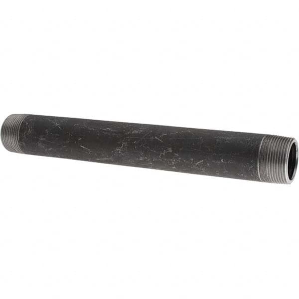 Value Collection - Black Pipe Nipples & Pipe Style: Welded Pipe Size: 1-1/4 (Inch) - Apex Tool & Supply