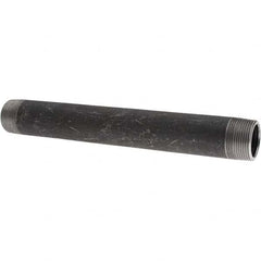 Value Collection - Black Pipe Nipples & Pipe Style: Welded Pipe Size: 1-1/4 (Inch) - Apex Tool & Supply