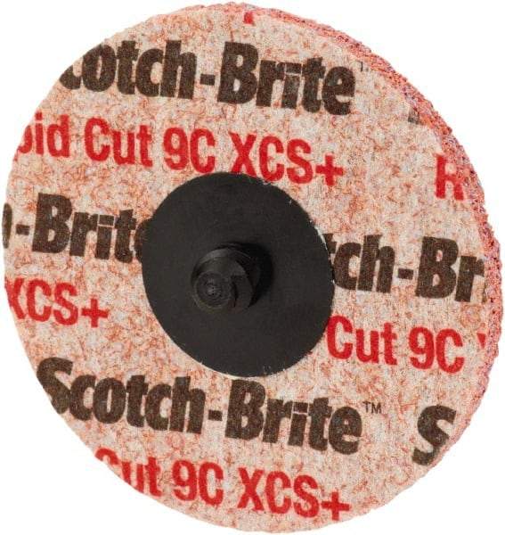 3M - 3" Disc Diam, Ceramic Quick Change Disc - Type R Attaching System, Nonwoven, Orange, Extra Coarse Grade, 15,100 RPM - Apex Tool & Supply