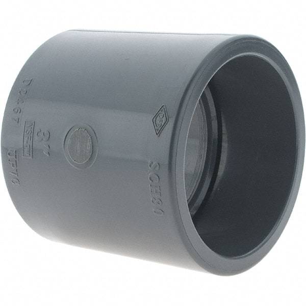 Value Collection - 3" PVC Plastic Pipe Coupling - Slip x Slip End Connections - Apex Tool & Supply