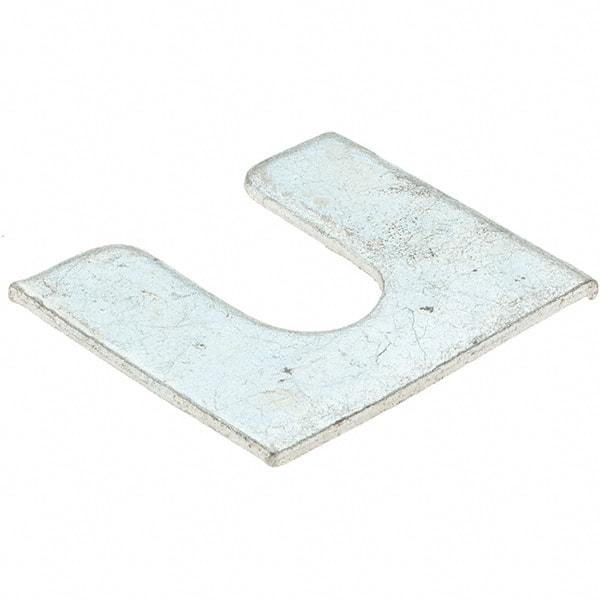 Made in USA - Metal Shim Stock   Type: Slotted Shim    Material: Steel - Apex Tool & Supply