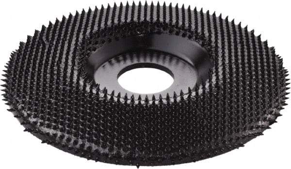 KUTZALL - 4-1/2" Wheel Diam, 7/8" Arbor Hole, Type 27 Depressed Center Wheel - Tungsten Carbide, 15,000 Max RPM - Apex Tool & Supply