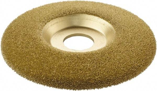 KUTZALL - 4-1/2" Wheel Diam, 7/8" Arbor Hole, Type 27 Depressed Center Wheel - Tungsten Carbide, 15,000 Max RPM - Apex Tool & Supply