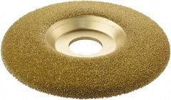 KUTZALL - 4-1/2" Wheel Diam, 7/8" Arbor Hole, Type 27 Depressed Center Wheel - Tungsten Carbide, 15,000 Max RPM - Apex Tool & Supply