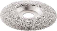 KUTZALL - 4-1/2" Wheel Diam, 7/8" Arbor Hole, Type 27 Depressed Center Wheel - Tungsten Carbide, 15,000 Max RPM - Apex Tool & Supply