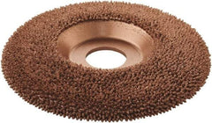 KUTZALL - 4-1/2" Wheel Diam, 7/8" Arbor Hole, Depressed Center Wheel - Very Coarse Grade, Tungsten Carbide, 15,000 Max RPM - Apex Tool & Supply
