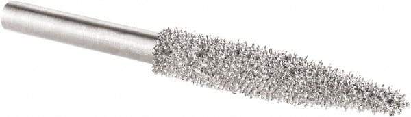 KUTZALL - 1/8" Cut Diam, 1/8" Shank Diam, Taper Head Burr - Carbide - Apex Tool & Supply