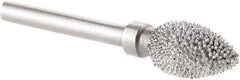 KUTZALL - 1/4" Cut Diam, 1/8" Shank Diam, Flame Head Burr - Carbide - Apex Tool & Supply