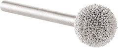 KUTZALL - 3/8" Cut Diam, 1/8" Shank Diam, Ball Head Burr - Carbide - Apex Tool & Supply
