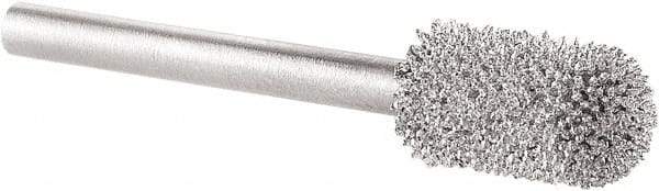 KUTZALL - 1/4" Cut Diam, 1/8" Shank Diam, Cylinder Ball End Head Burr - Carbide, Ball End - Apex Tool & Supply