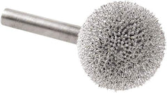 KUTZALL - 1" Cut Diam, 1/4" Shank Diam, Ball Head Burr - Carbide - Apex Tool & Supply