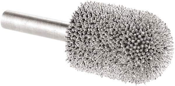 KUTZALL - 3/4" Cut Diam, 1/4" Shank Diam, Cylinder Ball End Head Burr - Carbide, Ball End - Apex Tool & Supply