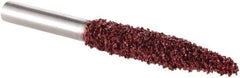 KUTZALL - 1/4" Cut Diam, 1/4" Shank Diam, Taper Head Burr - Carbide - Apex Tool & Supply