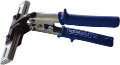 Midwest Snips - 10" OAL Offset Hand Seamer for HVAC - 1" Jaw Width, 2" Jaw Depth - Apex Tool & Supply