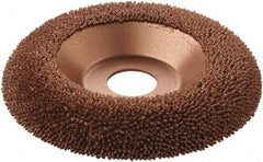 KUTZALL - 4-1/2" Wheel Diam, 5/8" Wheel Thickness, 7/8" Arbor Hole, Type 27 Depressed Center Wheel - Tungsten Carbide, 15,000 Max RPM - Apex Tool & Supply