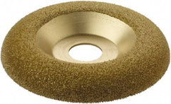 KUTZALL - 4-1/2" Wheel Diam, 5/8" Wheel Thickness, 7/8" Arbor Hole, Type 27 Depressed Center Wheel - Tungsten Carbide, 15,000 Max RPM - Apex Tool & Supply