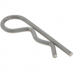 Value Collection - 5/16 to 3/8" Shaft Diam, 1-7/16" Long, 0.073" Wire Diam, Hair Pin Cotter - Grades 302 & 18-8 Stainless Steel, Zinc-Plated Finish - Apex Tool & Supply