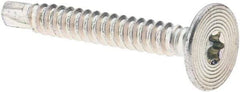 Value Collection - #10-16, Flat Head, Torx Drive, 1-1/2" Self Drilling Screw - Steel, Zinc-Plated Finish - Apex Tool & Supply