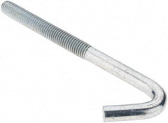 Value Collection - 1/2-13, 6" OAL Bent Anchor Bolt - Grade 2 Steel - Apex Tool & Supply
