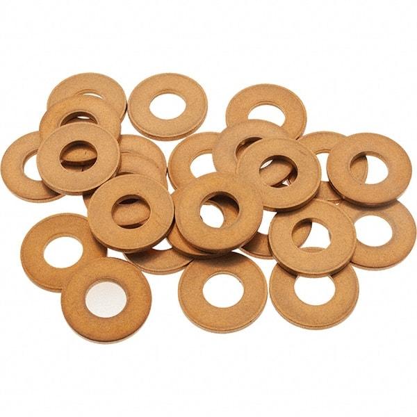 Value Collection - 1/4" Screw, Silicon Bronze Standard Flat Washer - 5/16" ID x 11/16" OD, 1-1/16" Thick - Apex Tool & Supply