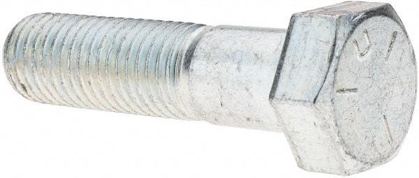 Value Collection - 3/4-10 UNC, 3" Length Under Head Hex Head Cap Screw - Partially Threaded, Grade 5 Steel, Zinc-Plated Finish, 1-1/8" Hex - Apex Tool & Supply