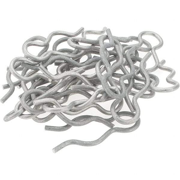 Value Collection - 21/32" Groove, 1-13/16" Long, Stainless Steel Hair Pin Clip - 0.093" Clip Diam, 3/4" Shaft Diam, Grade 302 & 18-8 - Apex Tool & Supply