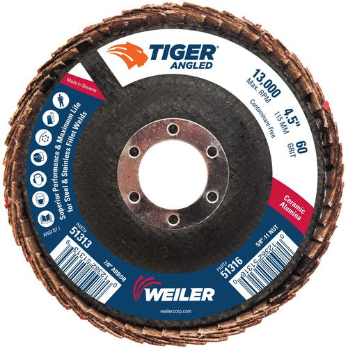4 1/2 TIGER ANGLED CERAM - Apex Tool & Supply