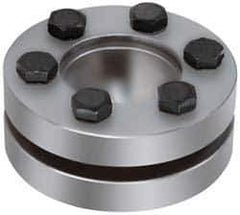 Climax Metal Products - M5 Thread, 16mm Bore Diam, 1.61" OD, Shaft Locking Device - 3 Screws, 2,210 Lb Axial Load, 1.61" OAW, 0.472" Thrust Ring Width, 58 Ft/Lb Max Torque - Apex Tool & Supply