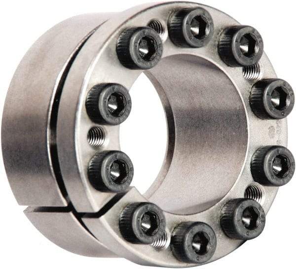 Climax Metal Products - M4 Thread, 15mm Bore Diam, 1-3/16" OD, Shaft Locking Device - 6 Screws, 3,286 Lb Axial Load, 1-5/16" OAW, 0.472" Thrust Ring Width, 970 Ft/Lb Max Torque - Apex Tool & Supply