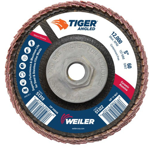 5 TIGER ANGLED CERAMIC - Apex Tool & Supply