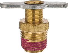 Value Collection - Steel Wing Nut Valve Drain Cock & Shutoff Valve - 1/2 Thread, 200 Max psi - Apex Tool & Supply