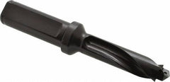 Allied Machine and Engineering - Series 15, 15 to 15.99mm Diam, 3/4" Diam Straight Shank with Flange, Straight Flute Spade Drill - 1-57/64" Max Depth, 2-61/64" Body Length, 4-63/64" OAL, Standard Length, Through Coolant - Apex Tool & Supply