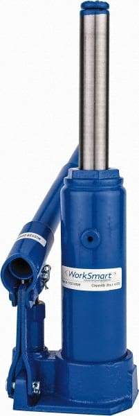 Value Collection - 2 Ton Capacity Side Pump Bottle Jack - 7-1/8" to 13-3/4" High, 4-5/8" Piston Stroke, 2" Screw Length, 1/2" Screw Diam, 0.86" Plunger Diam, 3-3/4" Long x 3-5/8" Wide Base - Apex Tool & Supply