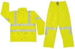 MCR Safety - Size L, Lime, Rain, Disposable Encapsulated Suit - No Pockets - Apex Tool & Supply