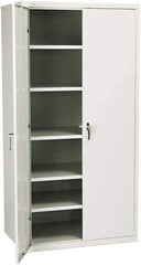 Hon - 5 Shelf Locking Storage Cabinet - Steel, 36" Wide x 24" Deep x 71" High - Apex Tool & Supply