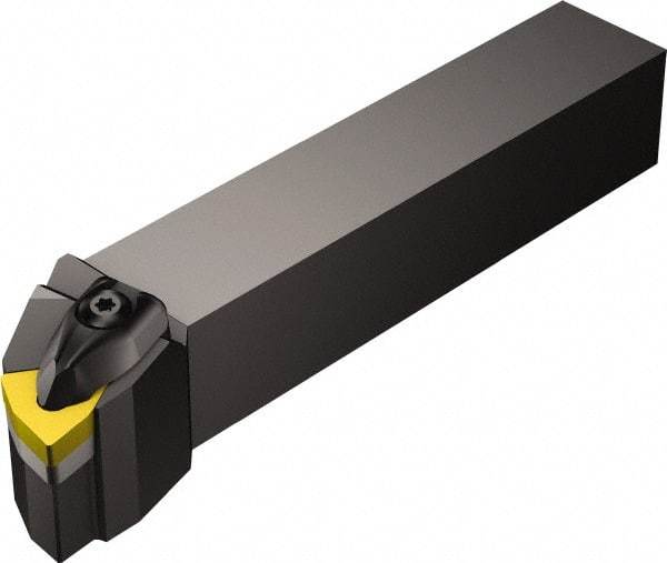 Sandvik Coromant - DWLN, Left Hand Cut, -5° Lead Angle, 20mm Shank Height x 20mm Shank Width, Negative Rake Indexable Turning Toolholder - 125mm OAL, WNMG 06 04 08 Insert Compatibility, Series T-Max P - Apex Tool & Supply
