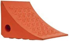 Value Collection - 7" Wide x 6" High x 8" Deep, Urethane Wheel Chock - Type G - Apex Tool & Supply