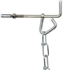 Value Collection - 15 Ft. Chain and Hanger Kit - Steel, Standard Number 2/0 Chain, for Use with Wheel Chocks - Apex Tool & Supply