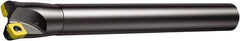 Sandvik Coromant - 42mm Cut Diam, 8mm Max Depth of Cut, 32mm Shank Diam, 9.8425" OAL, Indexable Chamfer & Angle End Mill - Multiple Insert Styles, Cylindrical Shank, 10° Lead Angle, Through Coolant - Apex Tool & Supply
