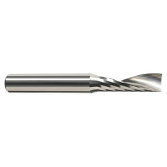 End Mills for Plastics - Single Flute - 0.0937″ (3/32″) Cutter Diameter × 0.5000″ (1/2″) Length of Cut Carbide Square Upcut End Mill for Plastic, 1 Flute - Exact Industrial Supply