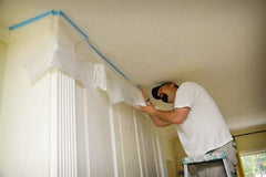 TRIMACO - Medium Weight HDPE Plastic Drop Cloth - 72' x 2', 0.0005" Thick, Tape & Drape - Apex Tool & Supply