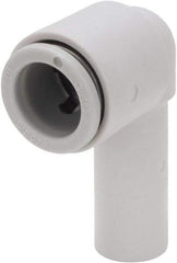 SMC PNEUMATICS - 16mm OD, Brass/Polybutylene Push-to-Connect Plug-In Elbow - 145 Max psi, 16mm Stem Diam - Apex Tool & Supply
