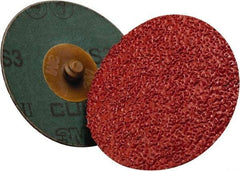 3M - 4" Disc Diam, 36 Grit, Ceramic Quick Change Disc - Type R Attaching System, Coated, Orange, 12,000 RPM, 982C Series - Apex Tool & Supply