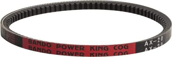 Bando - Section BX, 21/32" Wide, 86" Outside Length, V-Belt - Rubber Compound, Black, Classic Cogged, No. BX83 - Apex Tool & Supply