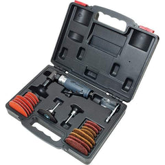 Ingersoll-Rand - 1/4" Collet, Angle Handle, Air Angle Die Grinder - 20,000 RPM, Rear Exhaust, 6 CFM, 0.33 hp - Apex Tool & Supply