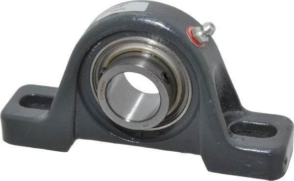 Browning - 1" ID, 5-1/2" OAL x 2-13/16" OAH Pillow Block - 1,651 Lb Static Cap, 2,801 Lb Dyn Cap, 3-15/16" Btw Mnt Hole Ctrs, 1-7/16" Base-to-Ctr Ht, Cast Iron - Apex Tool & Supply