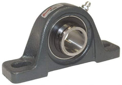 Browning - 3/4" ID, 5" OAL x 2-15/32" OAH Pillow Block - 1,444 Lb Static Cap, 2,611 Lb Dyn Cap, 3-25/32" Btw Mnt Hole Ctrs, 1-1/4" Base-to-Ctr Ht, Cast Iron - Apex Tool & Supply