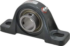 Browning - 1" ID, 5-1/2" OAL x 2-11/16" OAH Pillow Block - 1,651 Lb Static Cap, 2,801 Lb Dyn Cap, 4-1/8" Btw Mnt Hole Ctrs, 1-5/16" Base-to-Ctr Ht, Cast Iron - Apex Tool & Supply