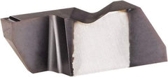 Kennametal - 3M300NFD K Grade KC5025, 3mm Cutting Width Carbide Grooving Insert - 6.35mm Max Depth of Cut, Left Hand, 0.19mm Corner Radius, AlTiN Finish - Apex Tool & Supply