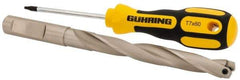 Guhring - 12.5 to 12.99mm Diam, 93.3mm Max Depth, 5/8" Shank Diam, 113mm Flute, 160mm OAL, Replaceable Tip Drill - HT 800 WP Insert, Series 4109 - Apex Tool & Supply